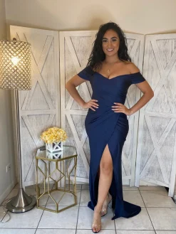 Veronica Dress (Navy)