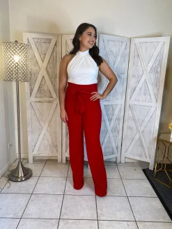 Watch Me Go Pants (Red)