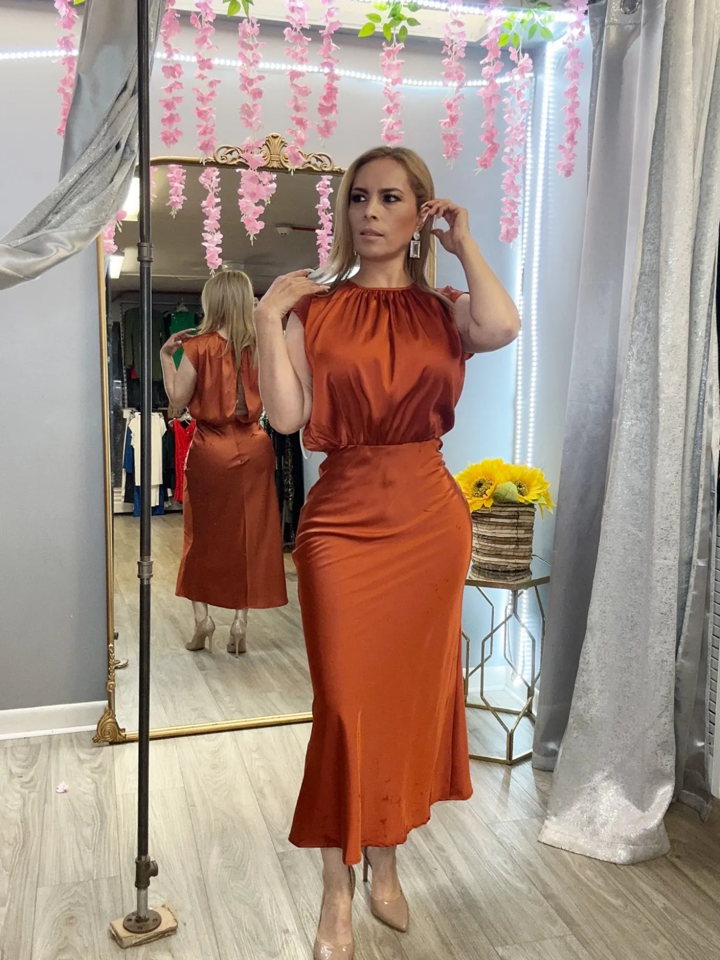 Yanni Dress (Brick)