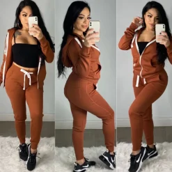 Zuleyma 2PC-Set Zip Up (Rust)