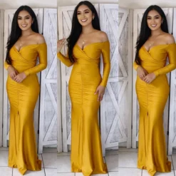 Zuri Gown - Mustard