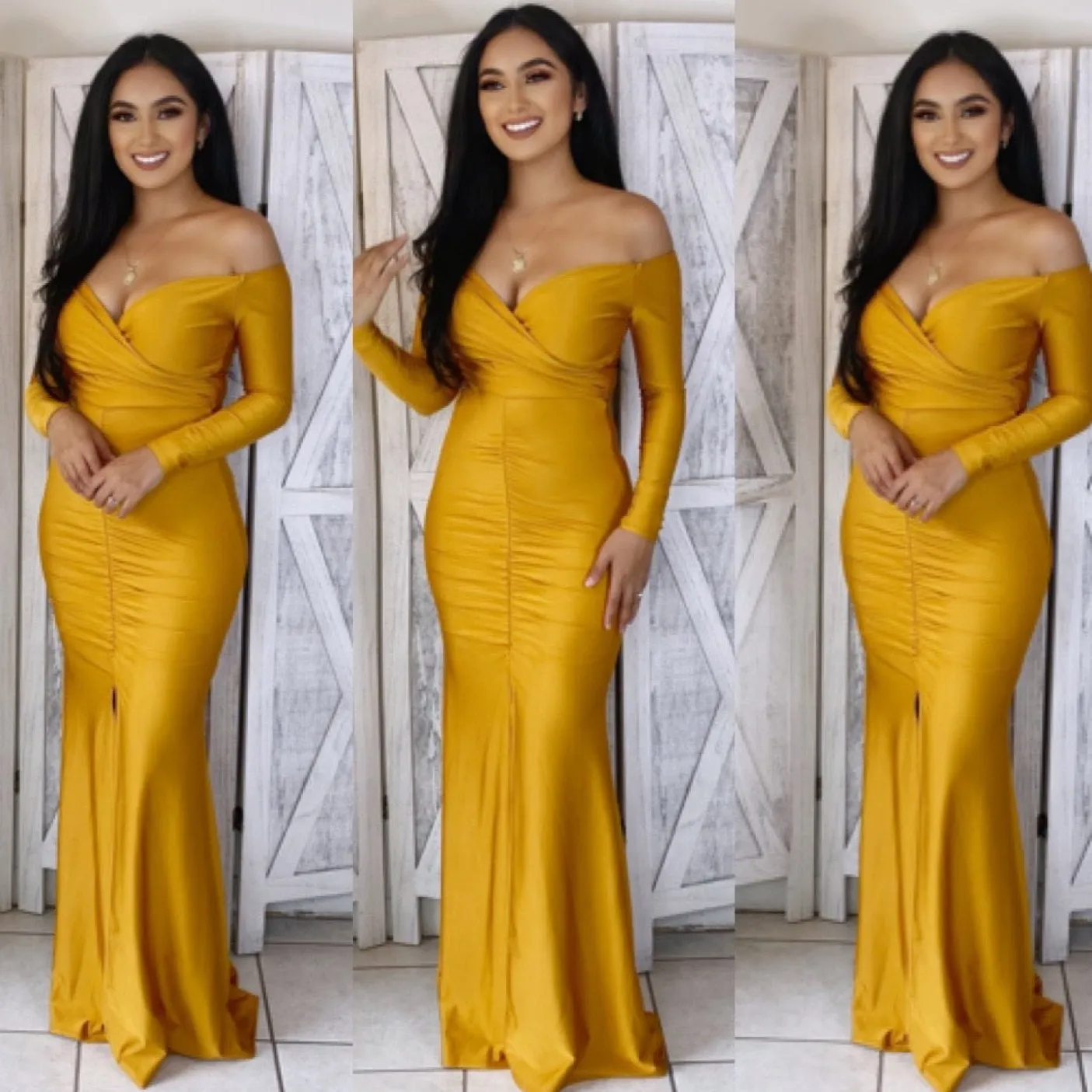 Zuri Gown - Mustard